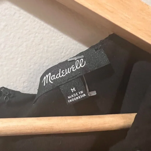 Madewell Black Dress Size M - Picture 2 of 2